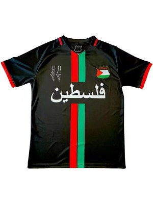 Palestine maillot extérieur uniforme de football noir deuxième kit de football pour hommes hauts chemise de sport 2024-2025